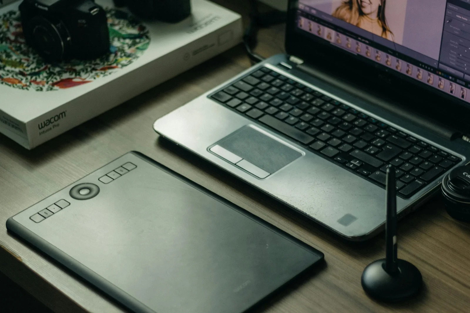 notebook ligado